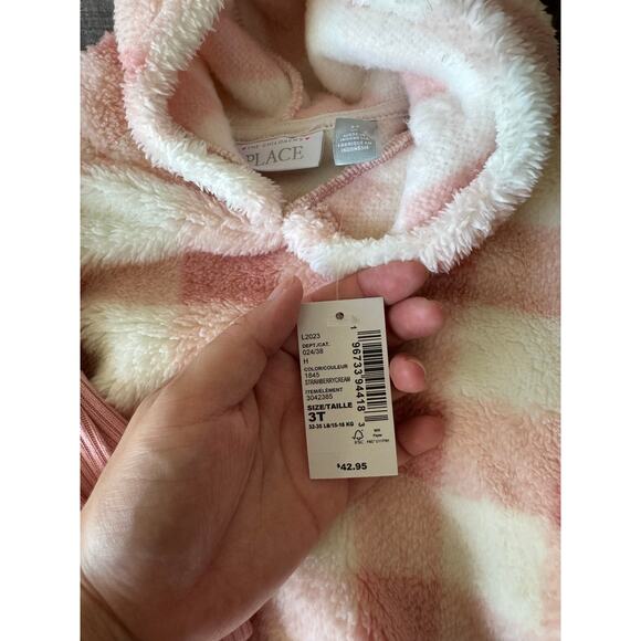 Children’s Place Pink Fleece Outfit Set Toddler Girl 3T New with Tags NWT - Picture 2 of 2